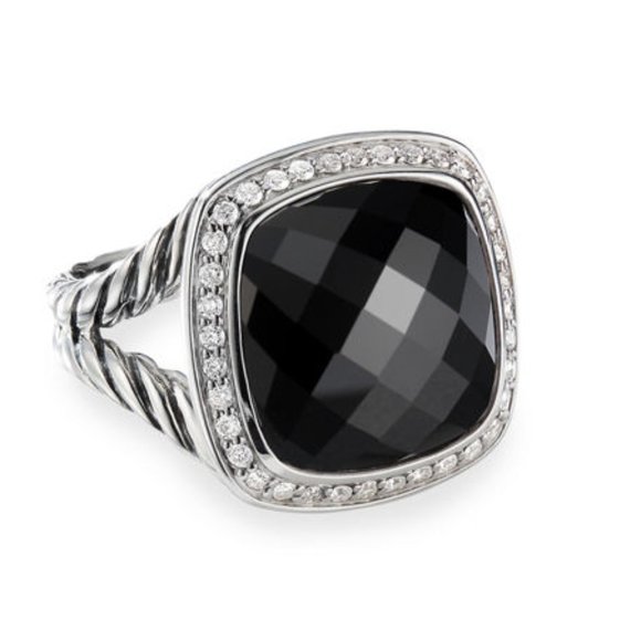 David Yurman Jewelry - David Yurman Albion Ring-Black Onyx with Diamonds
